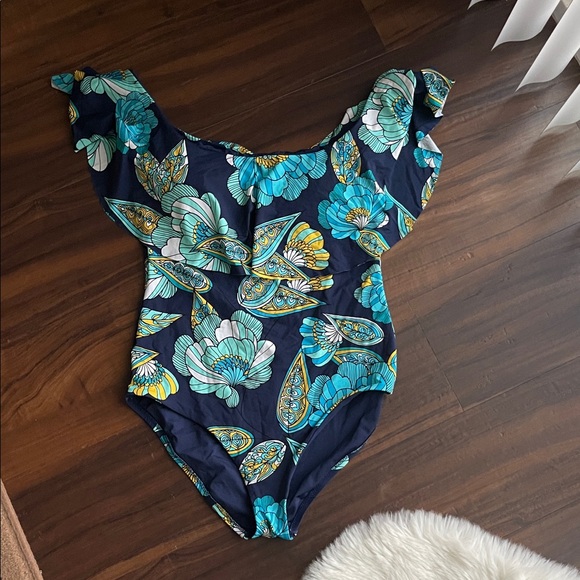 Trina Turk Navy Swimwear - Picture 2 of 9